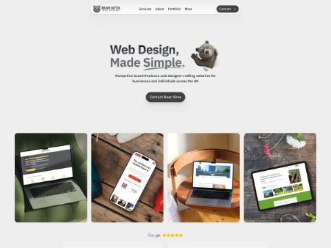 Screenshot of Bear Sites Web Design